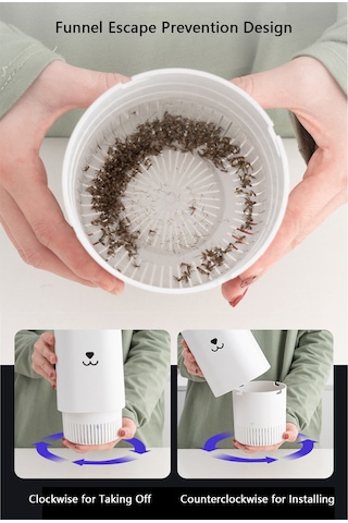 Shineyee Siyah Usb Beslemeli 5v 5w Led Uv Işıkli Photokatalitik Kompakt Mus Musu Katil Lambası