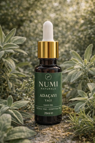 %100 Saf Adaçayı Yağı 20 Ml Uçucu Yağ Aromaterapi, Difüzör Ve Buhurdanlık İçin