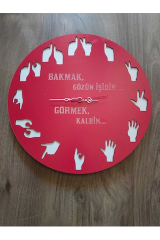 Mrchediyesepeti Duvar Saatleri Kişiye Özel Tasarım Şık Ve Kaliteli No963 Çok Renkli