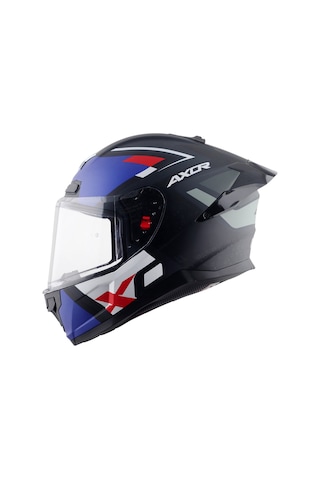 Axor Saber X Sports Kapalı Kask Mavi - Siyah