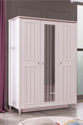 Ezgi Lux Genç Odası - 3 Kapılı Dolap, Karyola, Komodin, Masa, Şifonyer