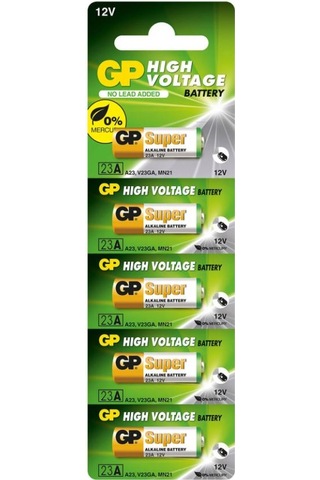 GP Super 23AF MN21 12V Blister Alkalin Pil 5'li