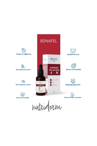 Bonafel Balık Yağı Bazlı Deri ve Tüy Sağlığı Damlası 50 ML