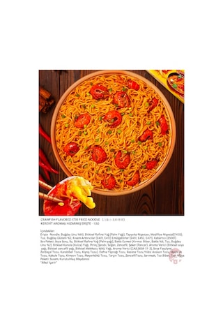 Kerevit Aromalı Kızarmış Erişte Crawfish Flavor Stir Fried Nood 113 G