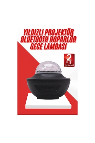 Mey İthalat Masa Ve Gece Lambası Renkli Projektör Işıklı Disko Topu Bluetooth Hoparlör Çok Renkli 04346608