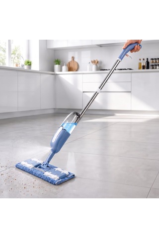 Spreyli Mop - Doldurulabilir Su Haznesi Mikrofiber Bez Temizlik Gereci Ev Temizliği Çok Renkli