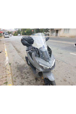 Motocam Mondial Strada 125 Ön Cam 2023-2026 Model 75cm Şeffaf Renkli 4mm Uzun