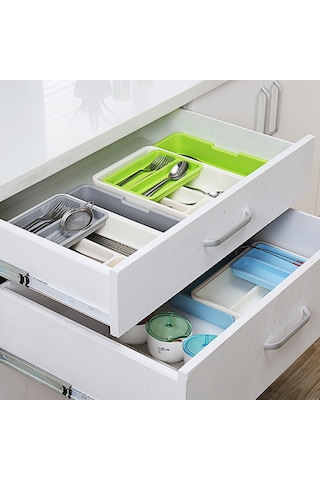 Hfambition Genişletilebilir Çekmece Düzenleyici - Çatal, Kaşık, Bıçak Ve Yemek Takımları İçin Pratik Mutfak Organizatörü Diğer