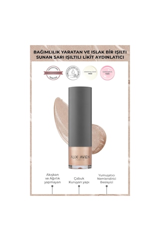 Alix Avien Pembe Işıltılı Likit Aydınlatıcı Yüz & Vücut İçin 101 30 ML