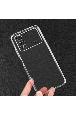 Zore Poco X4 Pro 5g Kılıf Msra Süper Silikon Kapak - Renksiz Renksiz