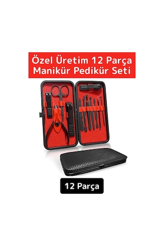 Wintoup Çantalı Manikür Pedikür Seti 12'li