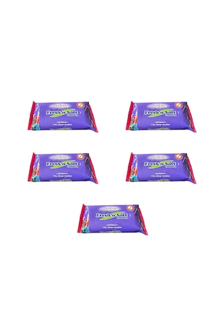 Fresh'n Soft Islak Cep Mendil - Alkolsüz Ve Ph Dengelenmiş - Çiçeksi Kokular - 15 Adetlik 5 Paket