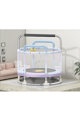 CKSpor 150 Cm 60 Inç Güvenlik Fileli Büyük Boy Çocuk Trambolini Ekstra Hediyeli Trambolin CKS68