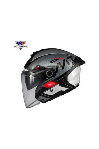 Mt Helmets Cosmo Sv Sılence B2 Parlak Yarım Kask Gri