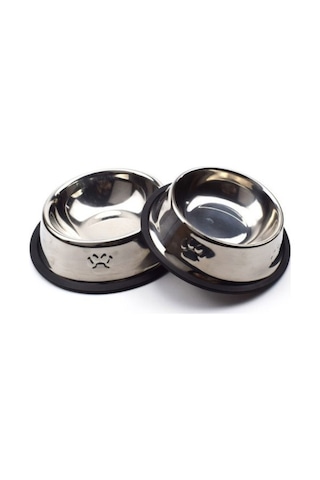 Paslanmaz Çelik Metal Mama Kabı 18 Cm Çok Renkli