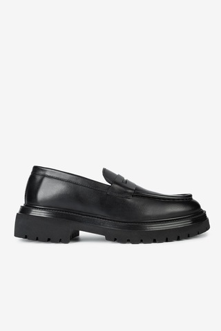 Lofer Erkek Deri Eva Tabanlı Bantlı Klasik Loafer Siyah Lfr-f083-3 Derı