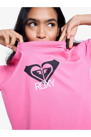 Roxy Ocean Road Art Kadın T-shirt-erjzt06015 Fuchsia Purple - Solid
