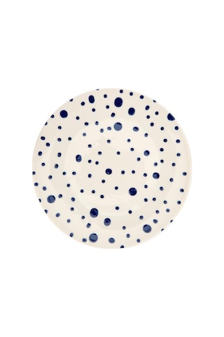 Tulu Porselen Salina Servis Tabağı - Mavi - 25 Cm Mavi