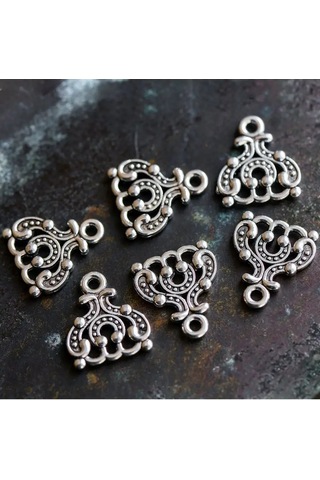 Kafebizu 20 Adet Konektör Antenli Gümüş Renkli 14.5x13x2.5 Mm 151139255