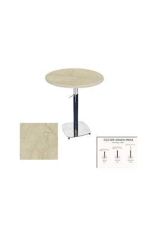 Üçüz Masa Ayarlanabilir 60 Cm Yuvarlak - Werzalit, Wermodin Ve Allzalit Tabla - Golden Marble Çok Renkli Üçüz Masa Ayarlanabilir 60 Cm Yuvarlak - Werzalit, Wermodin Ve Allzalit Tabla - Golden Marble Çok Renkli