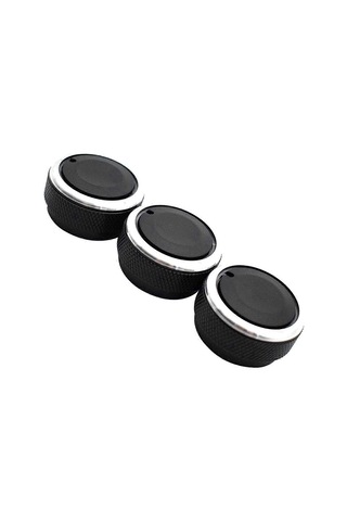 Platz Vios Vitz Yaris X Siyah İçin 3 Adet Ac Anahtar Düğmesi Klima Isı Kontrol Düğmeleri