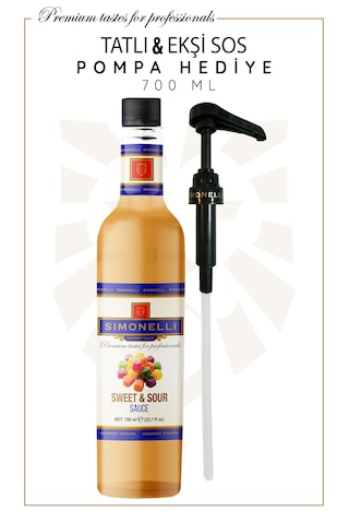 Tatlı & Ekşi Sos 700 Ml Pompa Hediyeli