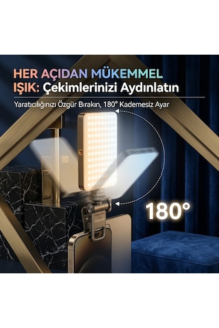 Rgb Mini Led Işık - Telefon Ve Laptop Uyumlu Renkli Dolgu Işığı