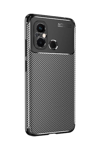 Xiaomi Redmi 12c Kılıf Zore Negro Silikon Kapak Siyah
