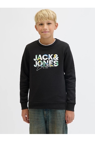 Jack & Jones Jack&jones Jjgeplas Erkek Çocuk Sweatshirt 12279606 Siyah