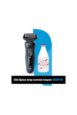 Braun Series 5 B1000S Kablosuz Tıraş Makinesi + Old Spice Tıraş Sonrası Losyon 100 ML