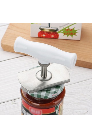 Ranyeek Stainless Steel Ergonomik Koltuk Açıcı, Kayma Engellli, 30-100mm Kapaklar İçin, Ev Fırın Araçları Renkli Kutuda Gümüş