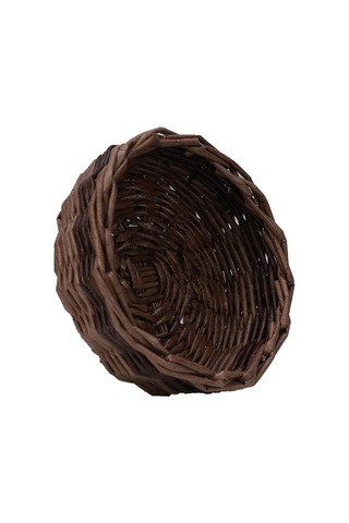 E38 El İşçiliği Kağıt İp Sepet Örgü 14 14 Cm - 6181 Karışık