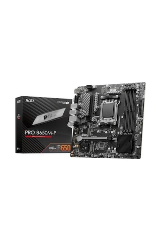 Mb Pro B650m-p Am5 Ddr5 6000mhz Oc Hdmı Dp Vga 2x M.2 Usb3.2 2.5g Lan Matx Anakart