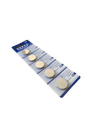 Supex Cr2032 3v Lityum Düğme Pil 5'li Kart Paket