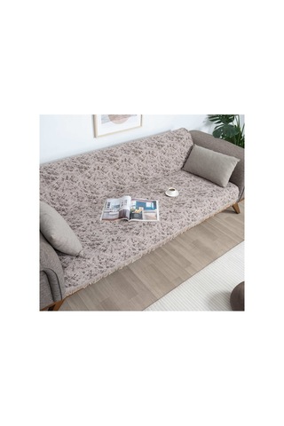 Çok Amaçlı Pamuklu Örtü- Kanepe-koltuk Şalı-koltuk Örtüsü 170x220-772 Kahverengi