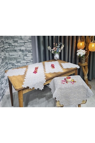 Çeyiz Diyarı Yıldız 5 Parça Salon Takımı Gri