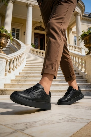Daxtors D07003 Günlük Ortopedik Erkek Sneaker Spor Ayakkabı Siyah