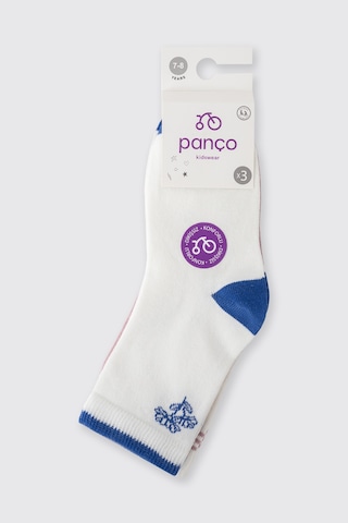 Panço Kız Çocuk 3'lü Soket Çorap 2522gk11010 Renkli