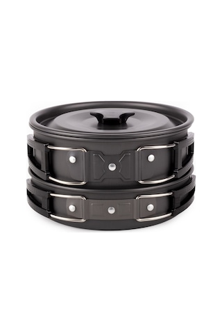 Evolite Tria Pot Çaydanlıklı Tencere Seti Gri