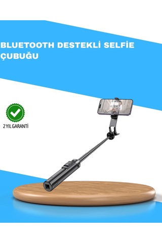 Bfs Uzaktan Kumandalı Bluetooth Selfie Çubuğu Işıklı, 130 Cm Ayarlanabilir
