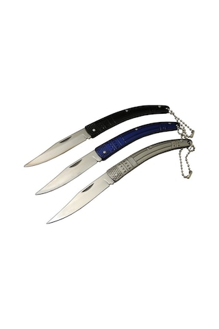 Columbia N 07 Kılçık Cep Kamp Çakısı 16cm - Manuel, Kemerlikli Siyah