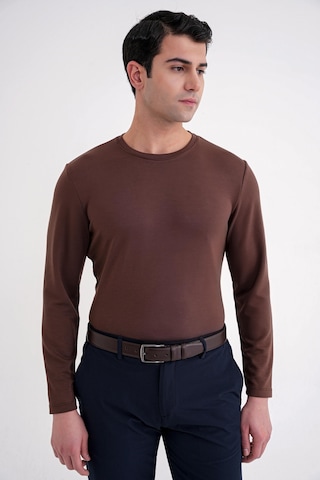 Efor Ts 892 T-shırt Comfort Kakao Casual Kakao