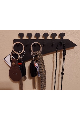 3d Baskı Gitar Başlığı Formlu Anahtar Askısı Duvar Anahtarlığı Müzik Temalı Dekoratif