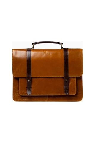 Ryoko Bristol Satchel Deri Evrak Ve Laptop Çantası Evrak Çantası Kahverengi