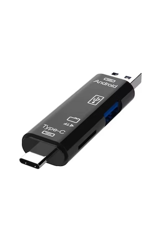 Zr824 Type-c 3 İn 1 Otg Smart Card Reader Evimdeyokyok