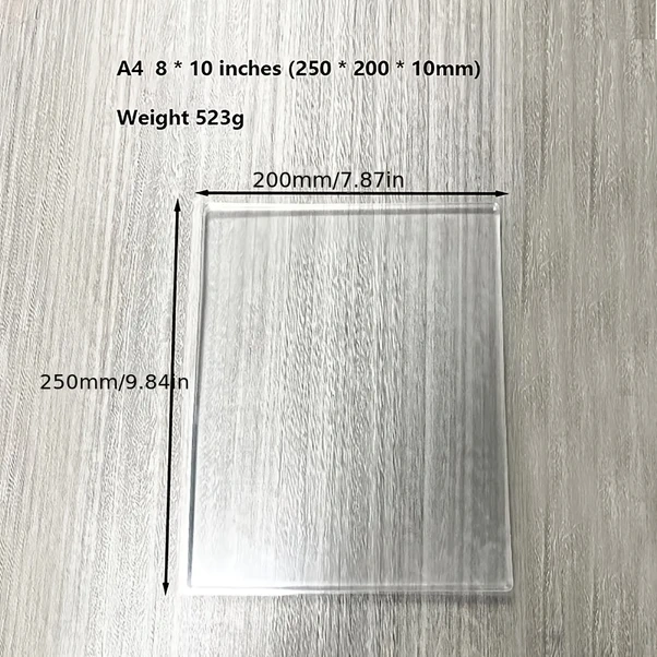Willowhaven Transparan Jel Baskı Plakası Yeniden Kullanılabilir Kart Yapımı Sanatları
