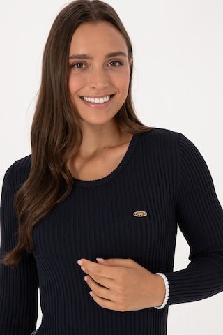 U.S. Polo Assn. Kadın Lacivert Bisiklet Yaka Kazak 50314780-VR033