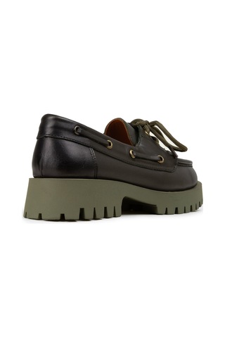 Deery Kadın Hakiki Deri Yeşil Marin Loafer - 02036zyslc02