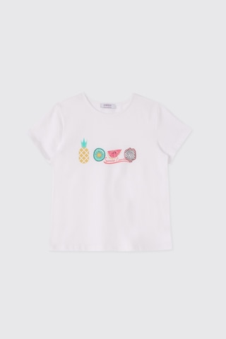 Panço Kız Çocuk Şort Tişört 2'li Gül Kurusu Alt Üst Takım 2611gk17012 Pembe