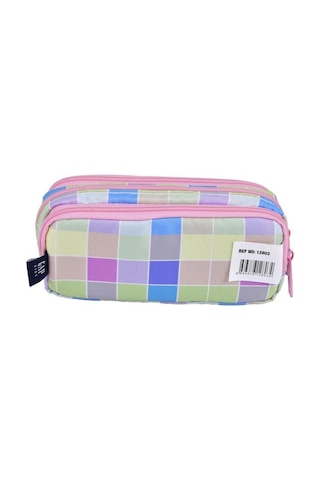 Gap Kalem Çantası Oval Üç Bölme Pembe 12803